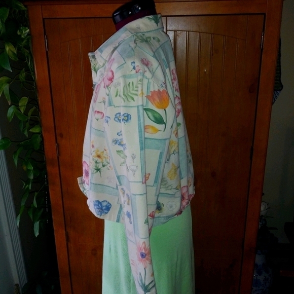 Vintage Touch O' Blue Cropped Jacket - Picture 3 of 5